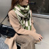 Korean Plaid Warm Knitted Scarf NSCM101070