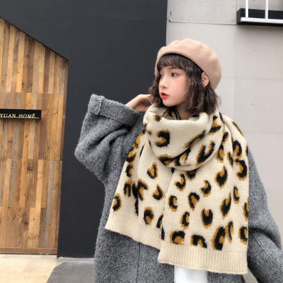 Long Thick Knitted Scarf Nihaostyles Wholesale Clothes NSCM101080