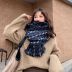 Knit Woolen Stripe Long Thick Warm Shawl NSCM101091