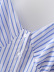 Striped Tube Top Suspender Dress NSLQS101189