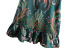 Green Satin Print Suspender Dress NSLQS101190