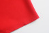 Red Long-Sleeved Off-Shoulder Suspender Dress NSLQS101196