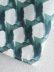 Green Sleeveless Geometric Print Satin Dress NSLQS101200