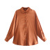 Solid Color Long Sleeve Smooth Shirt NSLQS101228