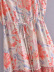 Floral Print Folds Sling Dress NSLQS101254