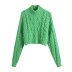 Faux Pearl Knit High Neck Sweater NSLQS101263