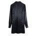 Silk Satin Pleated Shirt Dress NSLQS101268