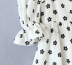 Puff Sleeve Floral Print Pleated Dress NSLQS101271