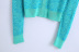 Blue Wave Jacquard Knitted Cardigan NSBRF101291