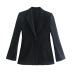 Slim Suit Jacket With Shoulder Pads NSLQS101318