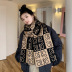 Solid Color Woolen Knitted Plaid Scarf NSCM101574