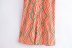 Rainbow Wave Print V-Neck Short-Sleeved Dress NSBRF101610