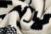 Cárdigan tipo jersey de punto de jacquard en blanco y negro NSBRF101640