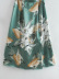 Floral Printed Satin Hollow Sling Dress NSBRF101661