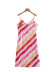 Striped Tie-Dye Print Suspender Dress NSBRF101662