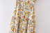 Short-Sleeved V-Neck Floral Dress NSLQS101712
