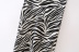 Satin Zebra Print Suspender Dress NSLQS101716
