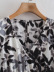 V-Neck Printed Short Sleeve Dress NSLQS101776
