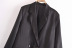Satin Double-Breasted Blazer Suit NSLQS101781