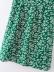 Halter Green Floral Dress NSLQS101845