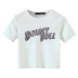 Zebra Letter Printed Short-Sleeved T-Shirt NSXFL101858
