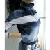 Stitching Full Zipper Long-Sleeved Jacket NSFQJ102170