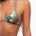 Sexy Snake Print Halterneck Bikini Swimsuit NSKLL102267
