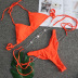 Sexy Rhinestone Stitching Solid Color Bikini 2 Piece Swimsuit NSKLL102272