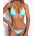 Crystal Diamond Strap Halter Bikini 2 Piece Set NSKLL102284
