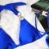 Sexy Crystal Diamond Strap Bikini 2 Piece Set NSKLL102304