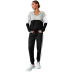 Long-Sleeved Color Matching Sweatshirt 2 Piece Set NSDMB102370