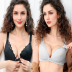 breathable lace front button breastfeeding bra   NSXY32481