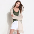 abrigo de suéter de punto largo de color sólido de moda de primavera NSYH34208