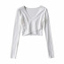 Cross-chest design long-sleeved sweatshirt NSLD34270