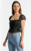 sexy translucent mesh design chiffon shirt  NSLD34274