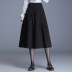 irregular high waist pleated mid-length skirt NSYZ34285