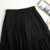 irregular high waist pleated mid-length skirt NSYZ34285