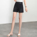 denim wide-leg stretch ruffled high waist casual shorts NSYZ34289
