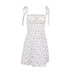 fashion floral lace pleated sling dress NSMI34379