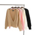 casual fashion simple V-neck sweater top  NSLD35473