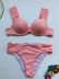 solid color printed bikini NSHL35539
