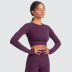 knitted solid color seamless sports two-piece suit NSNS35561