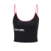 contrast color printing letter sling camisole  NSXE35592