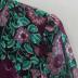 fashion new printed chiffon long-sleeved pleated high waist dress  NSGE35793