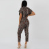 snake printing long-sleeved trousers two-piece  NSXS35914