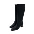 fashion back zipper square toe high boots  NSHU35955
