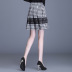 A-line pleated plaid skirt NSYZ34419
