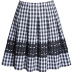 A-line pleated plaid skirt NSYZ34419