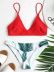 tropical leaf digital printing small fresh split swimsuit NSHL34447