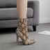 snake print pointed toe boots  NSSO34513